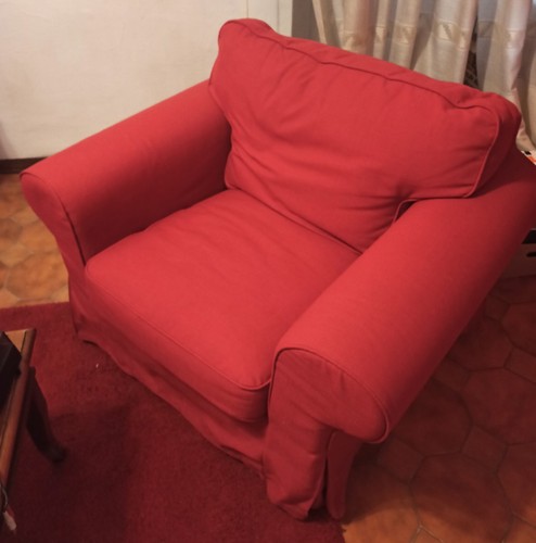 Poltrona ektorp ikea rossa - poltrona,